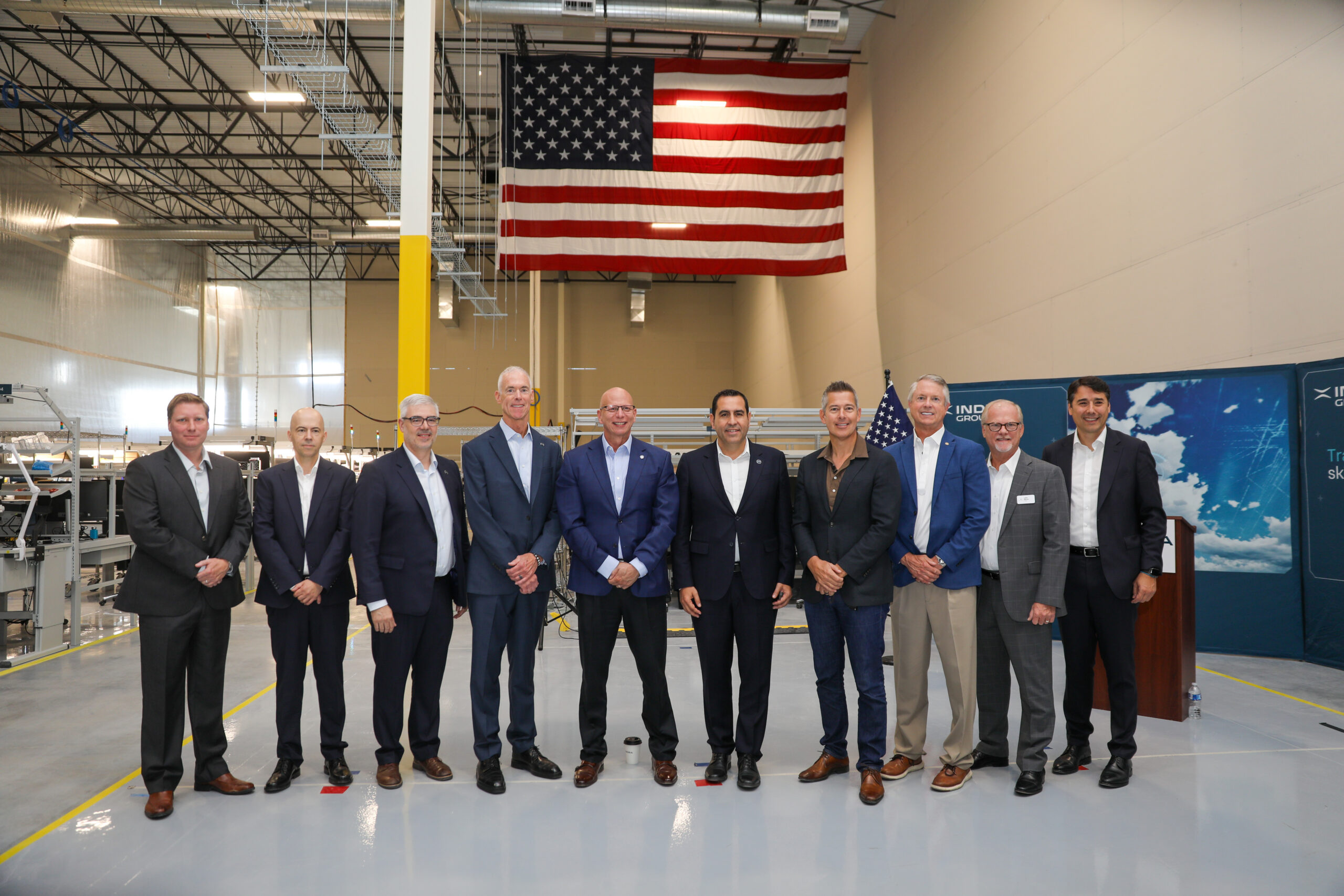 Indra Group hosts Secretary Duffy and Senator Marshall at Kansas facility to highlight aviation and defense manufacturing